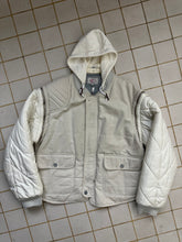 Load image into Gallery viewer, 1990s Armani Canvas Hunting Jacket with Removable Hood and Quilted Sleeves - Size XL