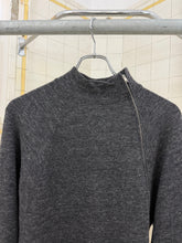 Load image into Gallery viewer, 1980s Tokio Kumagai Diagonal Zip Batwing Sweater - Size M
