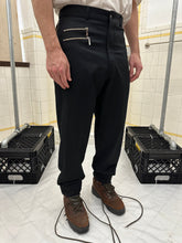 Load image into Gallery viewer, 1980s Claude Montana Black Trousers with Zipper Detailing - Size M