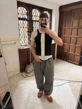 Load image into Gallery viewer, 1980s Tokio Kumagai Black and White Stripe Racer Tank - Size M