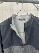 Load image into Gallery viewer, aw1994 Issey Miyake Quarterzip Sweatshirt with Woven and Rib Paneling - Size M
