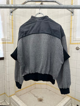 Load image into Gallery viewer, aw1994 Issey Miyake Quarterzip Sweatshirt with Woven and Rib Paneling - Size M