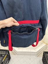 Load image into Gallery viewer, aw1993 Armani Padded Denim Bondage Pillow Neck Jacket with Removable Sleeves - Size M