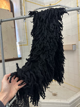 Load image into Gallery viewer, aw2002 Issey Miyake Black Oversized Twisted Wool Scarf - Size OS