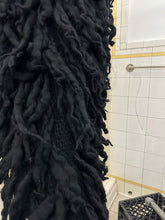 Load image into Gallery viewer, aw2002 Issey Miyake Black Oversized Twisted Wool Scarf - Size OS