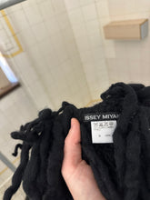 Load image into Gallery viewer, aw2002 Issey Miyake Black Oversized Twisted Wool Scarf - Size OS