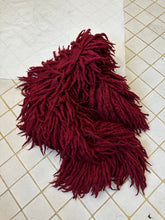 Load image into Gallery viewer, aw2002 Issey Miyake Red Oversized Twisted Wool Scarf - Size OS
