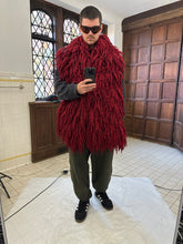Load image into Gallery viewer, aw2002 Issey Miyake Red Oversized Twisted Wool Scarf - Size OS
