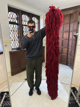 Load image into Gallery viewer, aw2002 Issey Miyake Red Oversized Twisted Wool Scarf - Size OS