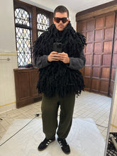 Load image into Gallery viewer, aw2002 Issey Miyake Black Oversized Twisted Wool Scarf - Size OS