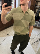 Load image into Gallery viewer, 1980s Issey Miyake Jacquard Knit Polo Shirt - Size M