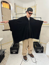 Load image into Gallery viewer, 1980s Issey Miyake Square Knit Modular Poncho with Side Zips - Size OS