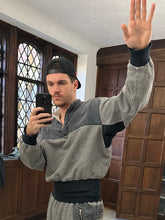 Load image into Gallery viewer, aw1994 Issey Miyake Grey Sweatpants with Woven Detailing - Size M