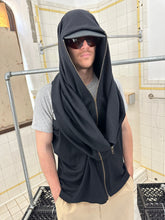 Load image into Gallery viewer, 1980s Issey Miyake Square Knit Modular Poncho with Side Zips - Size OS