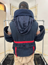 Load image into Gallery viewer, aw1993 Armani Padded Denim Bondage Pillow Neck Jacket with Removable Sleeves - Size M