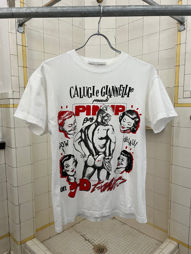 1980s Calugi E Giannelli 3D BBL Pinup Tee - Size M