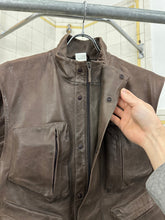 Load image into Gallery viewer, ss2001 Burberry Prorsum Brown Leather Cargo Vest - Size L