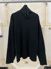 Load image into Gallery viewer, 1980s Calugi E Giannelli Black Debossed Spider Fleece - Size L