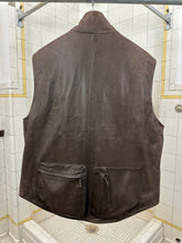 Load image into Gallery viewer, ss2001 Burberry Prorsum Brown Leather Cargo Vest - Size L
