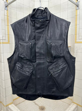 Load image into Gallery viewer, ss2001 Burberry Prorsum Cobalt Leather Cargo Vest - Size M