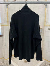 Load image into Gallery viewer, 1980s Calugi E Giannelli Black Debossed Spider Fleece - Size L