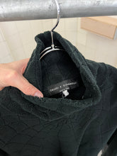 Load image into Gallery viewer, 1980s Calugi E Giannelli Black Debossed Spider Fleece - Size L
