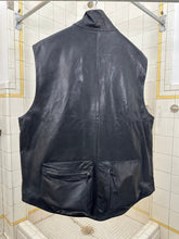 Load image into Gallery viewer, ss2001 Burberry Prorsum Cobalt Leather Cargo Vest - Size M