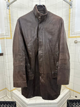Load image into Gallery viewer, ss2001 Burberry Prorsum Leather Jacket with Articulated Sleeves and Interior Belt - Size M