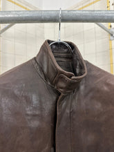 Load image into Gallery viewer, ss2001 Burberry Prorsum Leather Jacket with Articulated Sleeves and Interior Belt - Size M