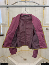 Load image into Gallery viewer, 1980s Calugi E Giannelli Padded Circle Button Moto Jacket - Size L