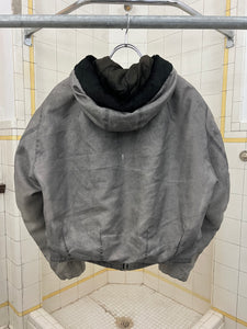 1980s Calugi E Giannelli Darted Neck and Hem Hooded Bomber - Size M