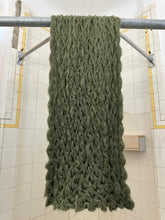 Load image into Gallery viewer, 1970s Issey Miyake Mossy Scrunch Knit Scarf - Size OS