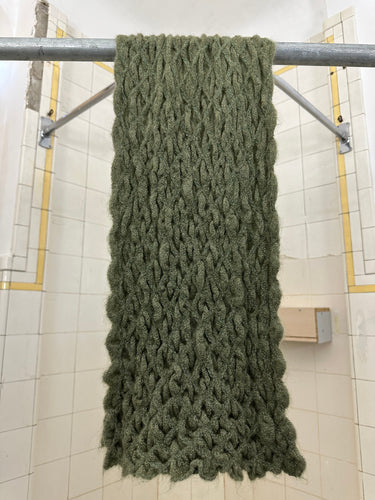 1970s Issey Miyake Mossy Scrunch Knit Scarf - Size OS