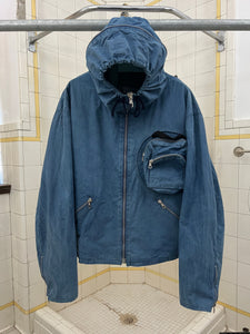1980s Calugi E Giannelli Pleated Gathered Hood - Size L