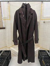 Load image into Gallery viewer, 1980s Calugi E Giannelli Iridescent Hidden Hood Lapel Trench - Size XL