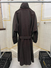 Load image into Gallery viewer, 1980s Calugi E Giannelli Iridescent Hidden Hood Lapel Trench - Size XL