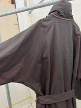 Load image into Gallery viewer, 1980s Calugi E Giannelli Iridescent Hidden Hood Lapel Trench - Size XL