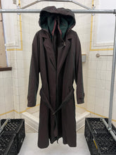 Load image into Gallery viewer, 1980s Calugi E Giannelli Iridescent Hidden Hood Lapel Trench - Size XL