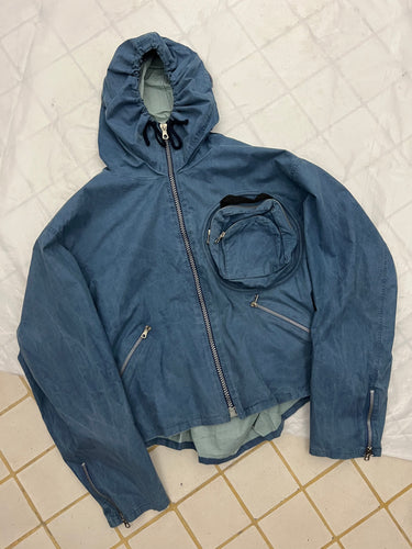 1980s Calugi E Giannelli Pleated Gathered Hood - Size L