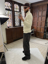Load image into Gallery viewer, 1980s Calugi E Giannelli White Debossed Boot Print Fleece - Size M