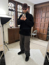 Load image into Gallery viewer, 1980s Calugi E Giannelli Black Debossed Boot Print Fleece - Size XL