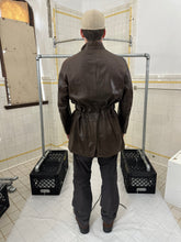 Load image into Gallery viewer, ss2001 Burberry Prorsum Leather Jacket with Articulated Sleeves and Interior Belt - Size M