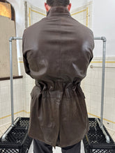 Load image into Gallery viewer, ss2001 Burberry Prorsum Leather Jacket with Articulated Sleeves and Interior Belt - Size M