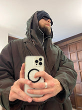 Load image into Gallery viewer, 1980s Calugi E Giannelli Iridescent Hidden Hood Lapel Trench - Size XL