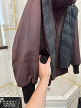 Load image into Gallery viewer, 1980s Marithe Francois Girbaud x Compagnie Des Montagnes &amp; Des Forets Padded Leather Jacket with High Ribbed Neck - Size M