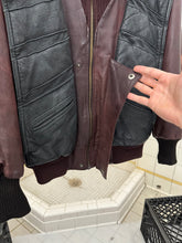 Load image into Gallery viewer, 1980s Marithe Francois Girbaud x Compagnie Des Montagnes &amp; Des Forets Padded Leather Jacket with High Ribbed Neck - Size M