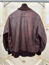 Load image into Gallery viewer, 1980s Marithe Francois Girbaud x Compagnie Des Montagnes &amp; Des Forets Padded Leather Jacket with High Ribbed Neck - Size M