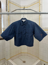 Load image into Gallery viewer, 1980s Claude Montana Cropped Utility Shirt with Contrast Gussets - Size XS
