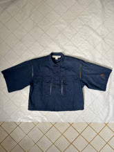 Load image into Gallery viewer, 1980s Claude Montana Cropped Utility Shirt with Contrast Gussets - Size XS