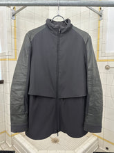 Load image into Gallery viewer, 2000s Burberry Prorsum Technical Jacket with Leather Sleeves and Back Pocket - Size S